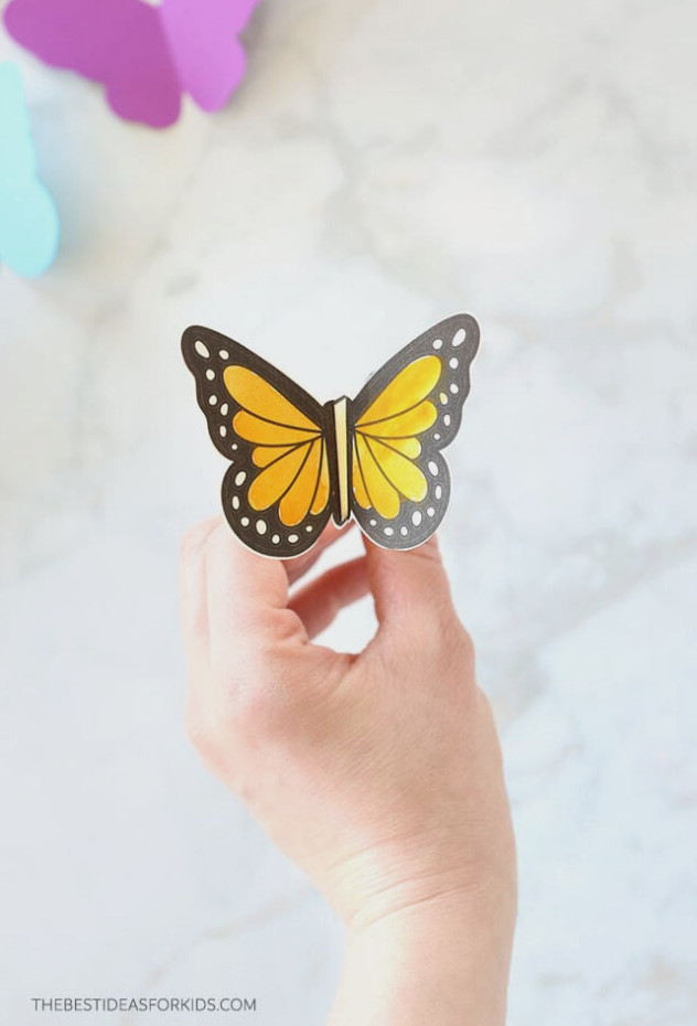 Butterfly Bookmark 3D Template