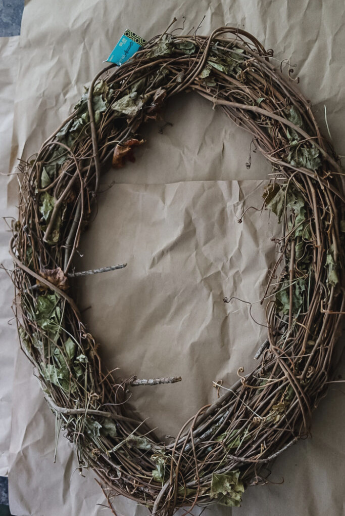 oval grapevine wreath