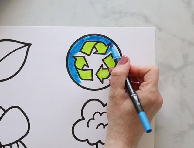 Color Patterns for an Earth Day Wreath