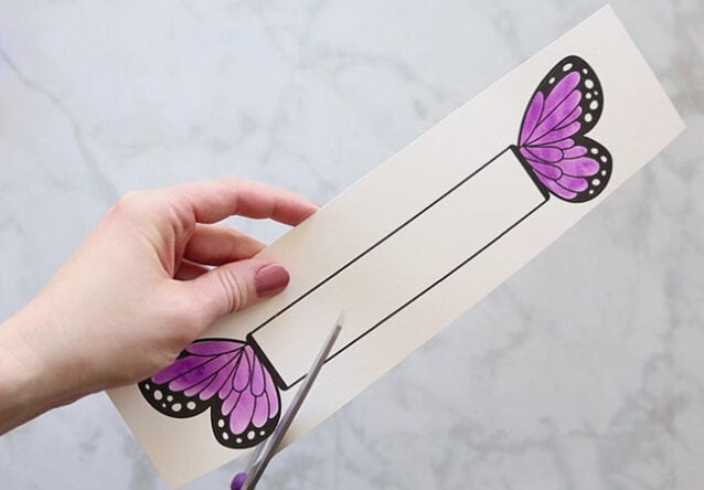 Cut out Butterfly Bookmark