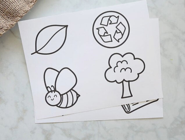 Printable Earth Day Wreath Patterns