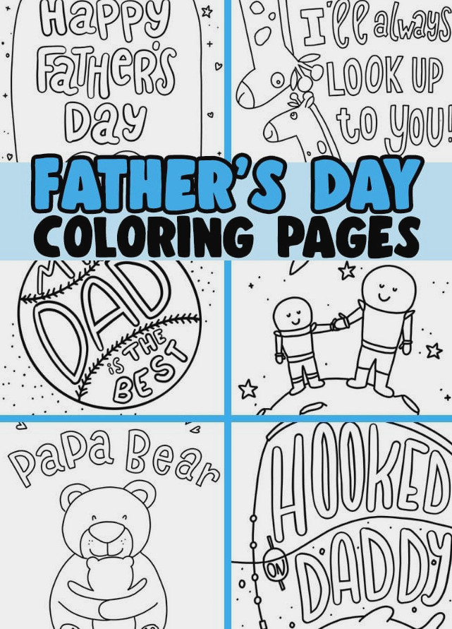 Father's Day Coloring Pages for Kids