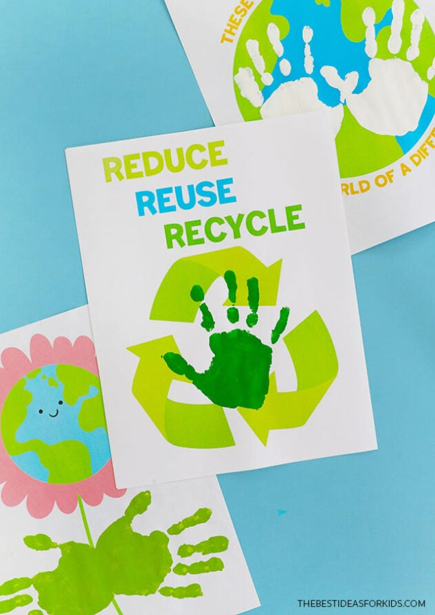 Printable Handprint Artwork for Earth Day