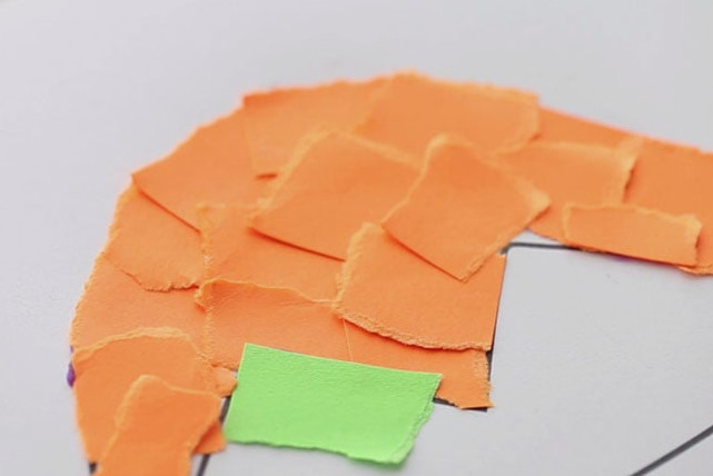 Attaching Paper Pieces to the Template