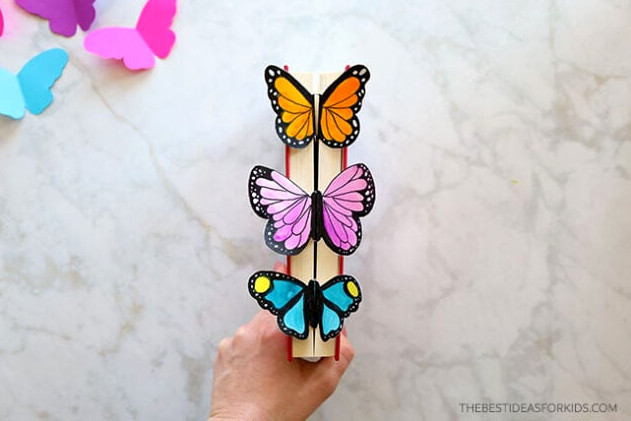 Hand Drawn Butterfly Bookmark