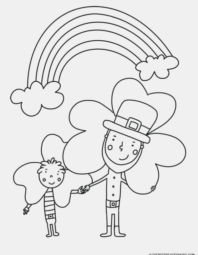 Leprechauns Coloring Page