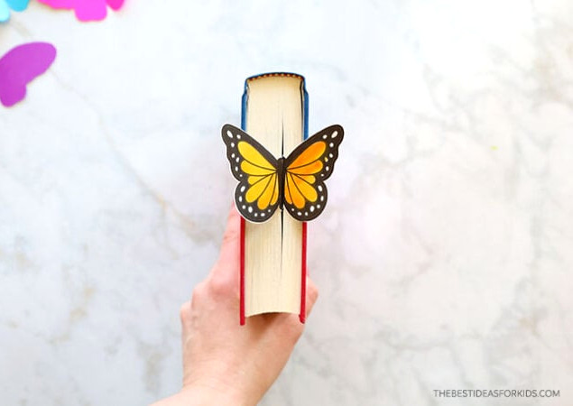 Monarch Butterfly Bookmark Craft