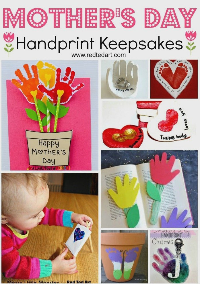 Handprint Crafts for Mother's Day