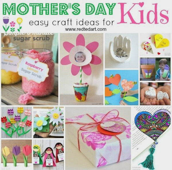 Cute & Easy Mothers Day Crafts for Preschoolers & Toddlers & Toddlers – Red Ted Art