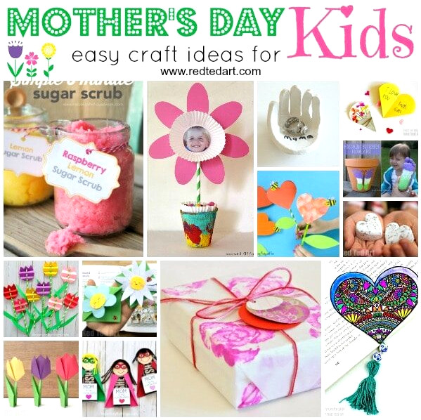 Extensive list of Mother's Day Crafts for Kids