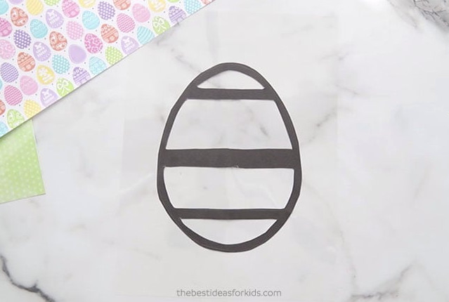 Place on Contact Paper Easter Suncatcher