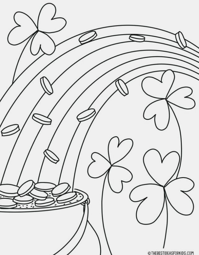 Pot of Gold Coloring Page