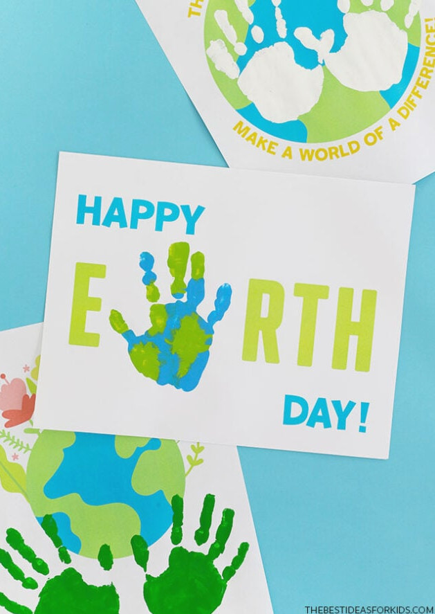 Ready to Print Earth Day Handprint Art