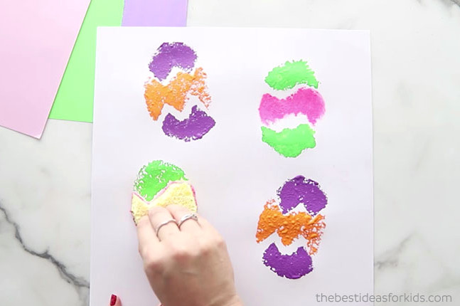 Easter Egg Sponge Stamp Designs