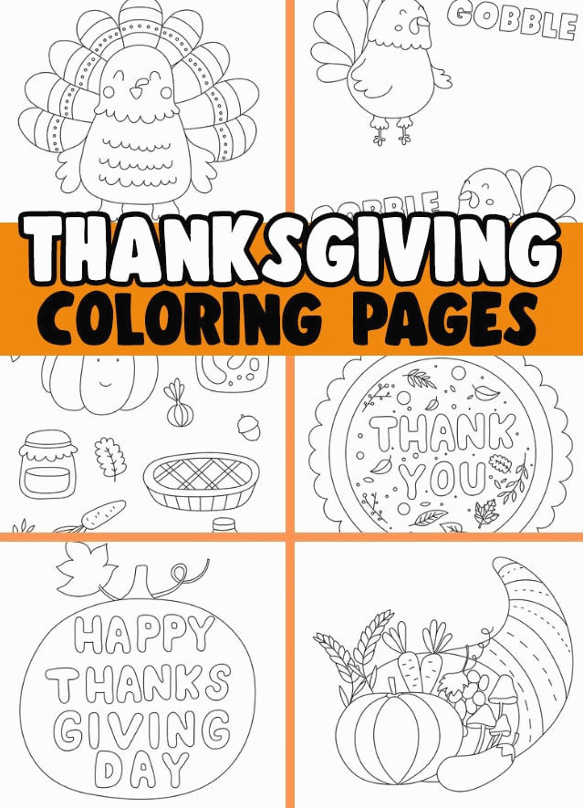 Thanksgiving Coloring Pages Printables