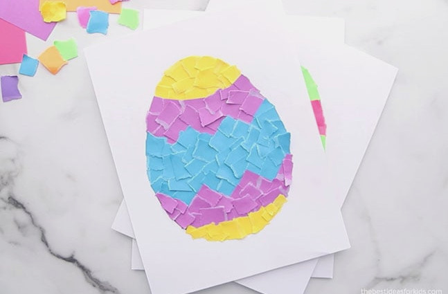 Ripped Paper Easter Egg Activity