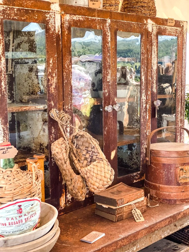 Vintage China Cabinet on display