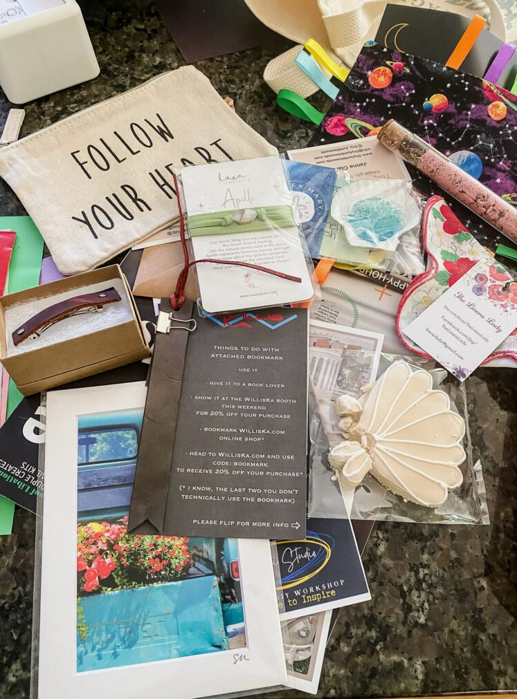goodies in a swag bag