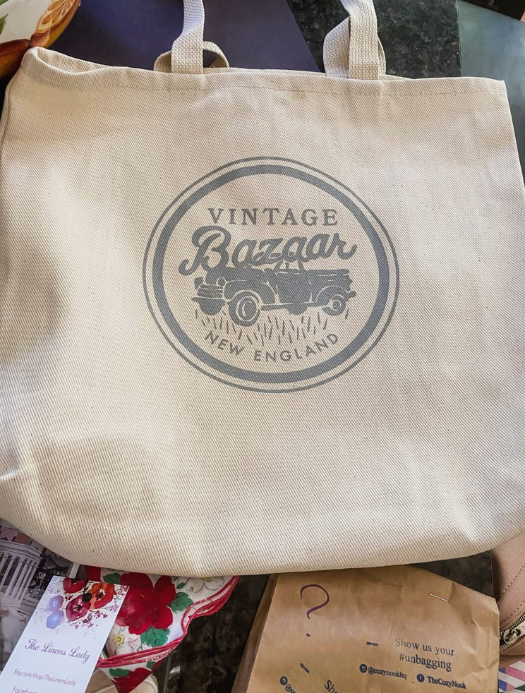 Vintage Bazaar tote bag