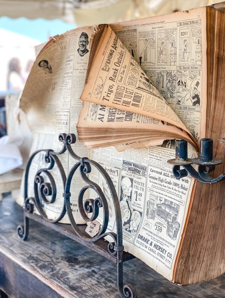 vintage newspaper