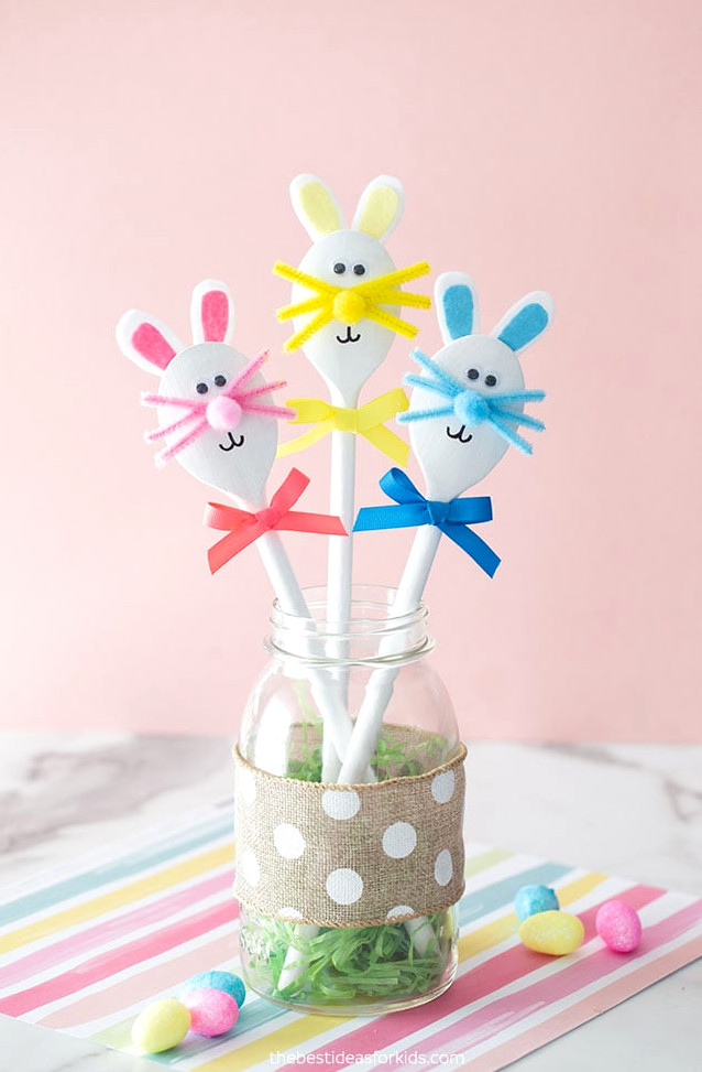 Wooden Spoon Easter Bunny
