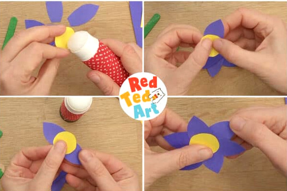 glue flower petals together