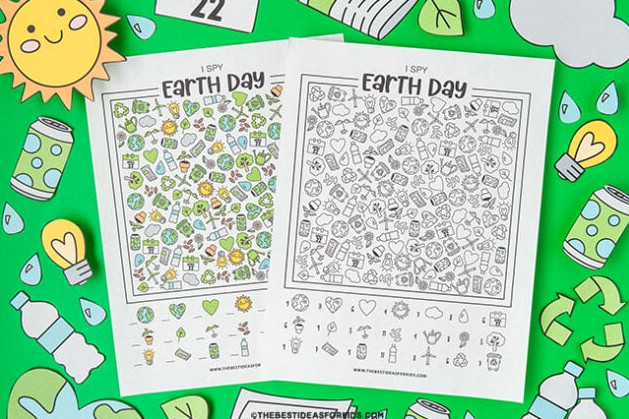 i spy earth day printable