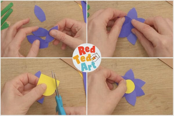 make a centre for the flower