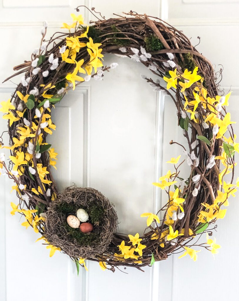 forsythia wreath