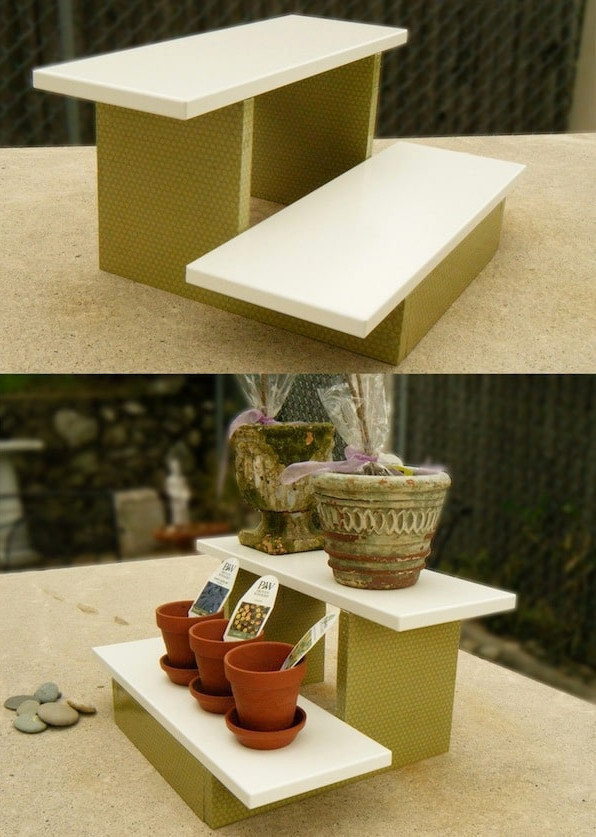 Mini DIY Plant Stand with Mod Podge