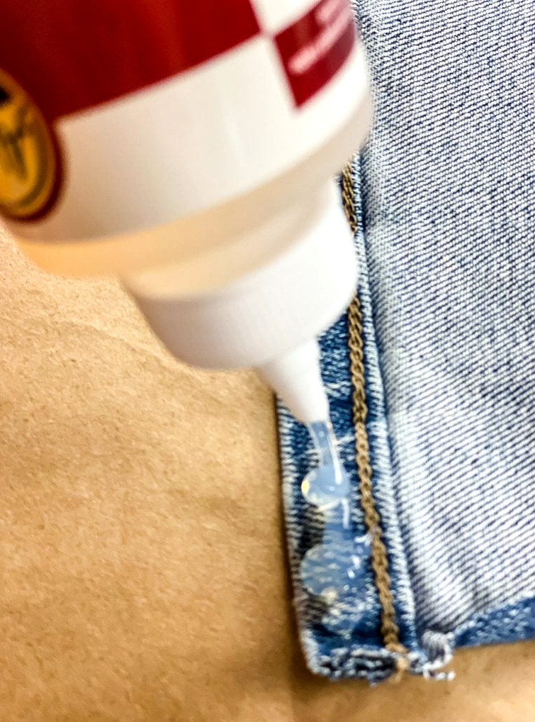 using fabric glue