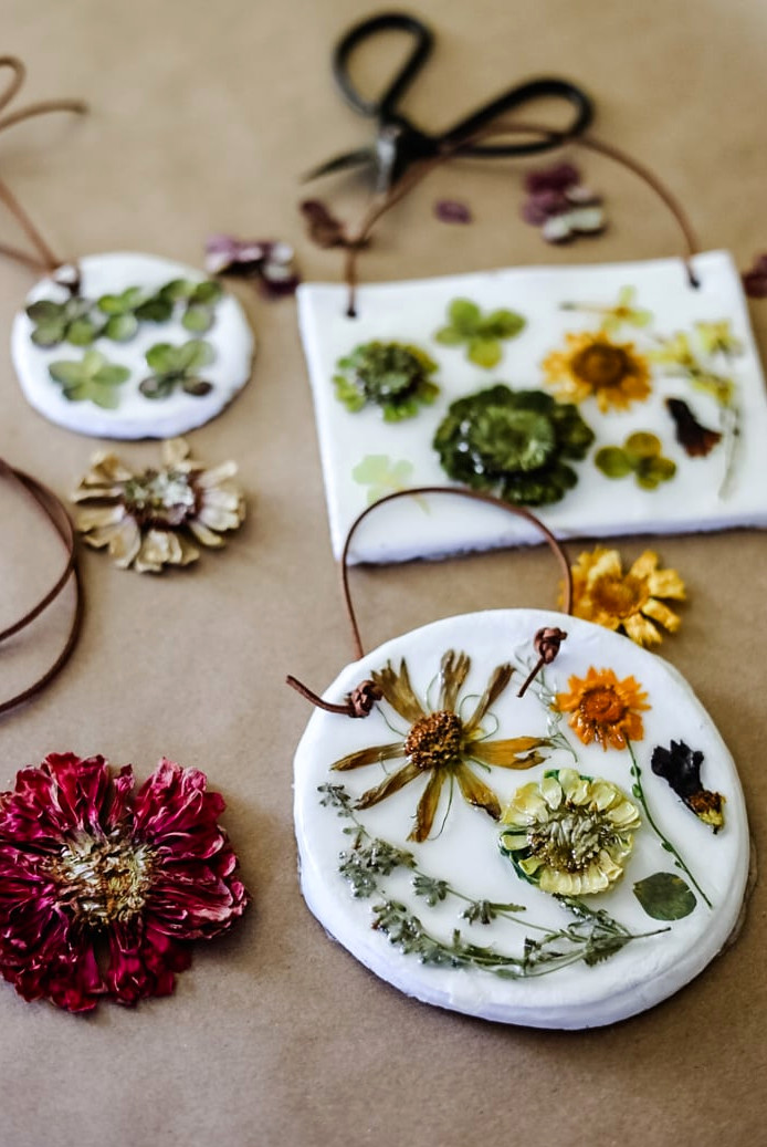 beautiful image of pressed flower craft projects
