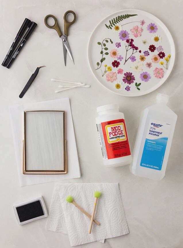 Pressed Flower Handprint Supplies