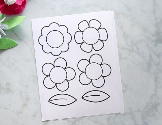 Printable Flowers for Wreath
