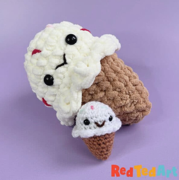 kawaii crochet patterns ice cream cone