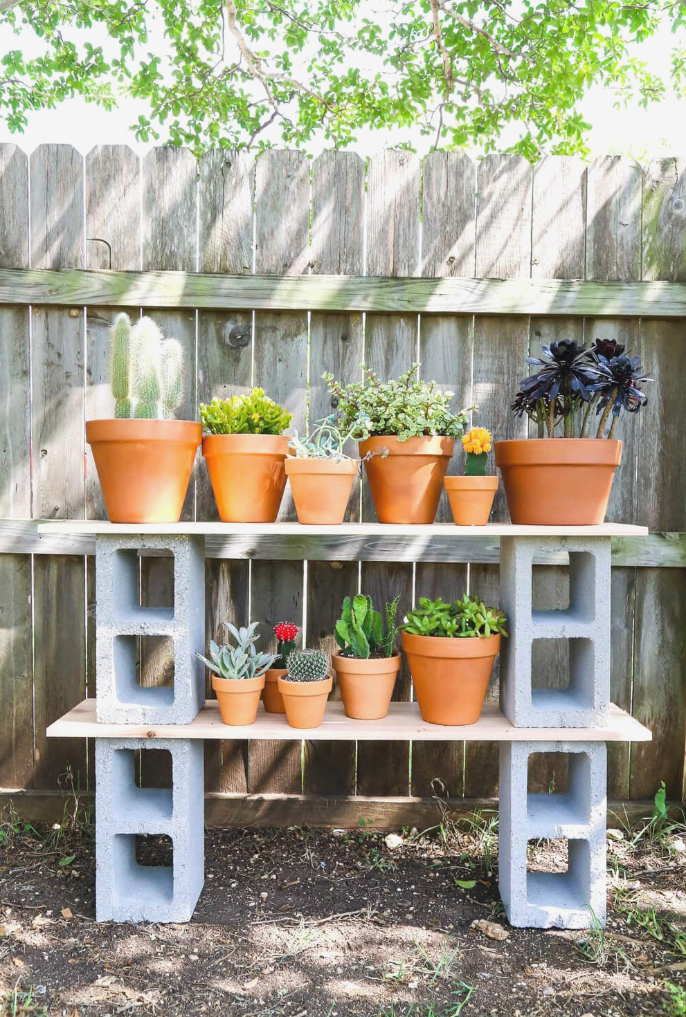diy outdoor plant stand