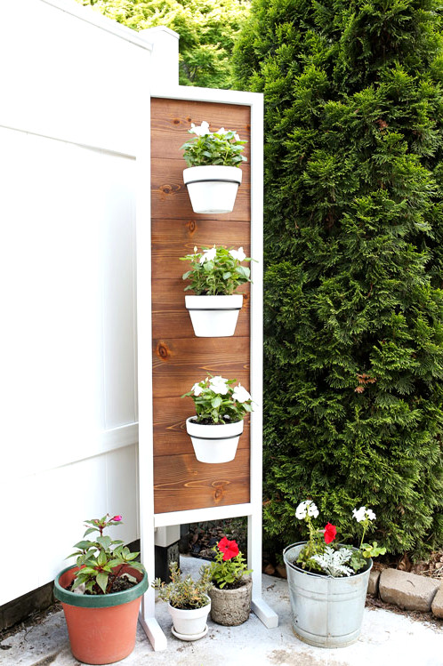 homemade vertical plant stand