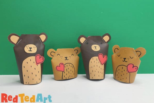 bear gift boxes diy