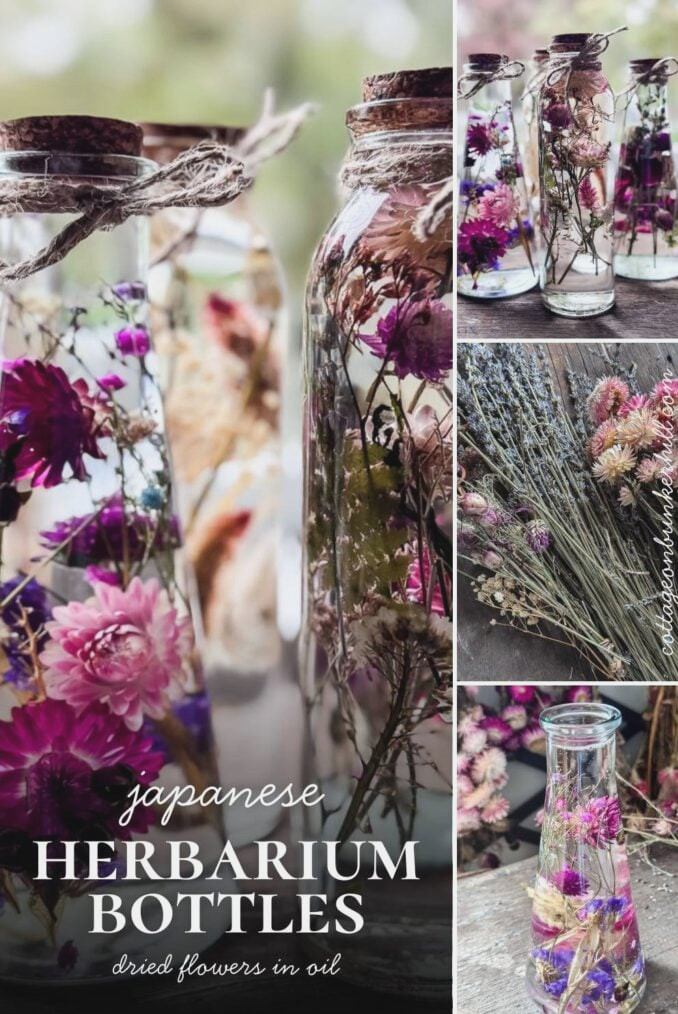 Japanese Herbarium Bottles: Preserve Your Flowers in Oil