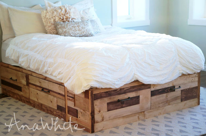 scrap wood storage bed