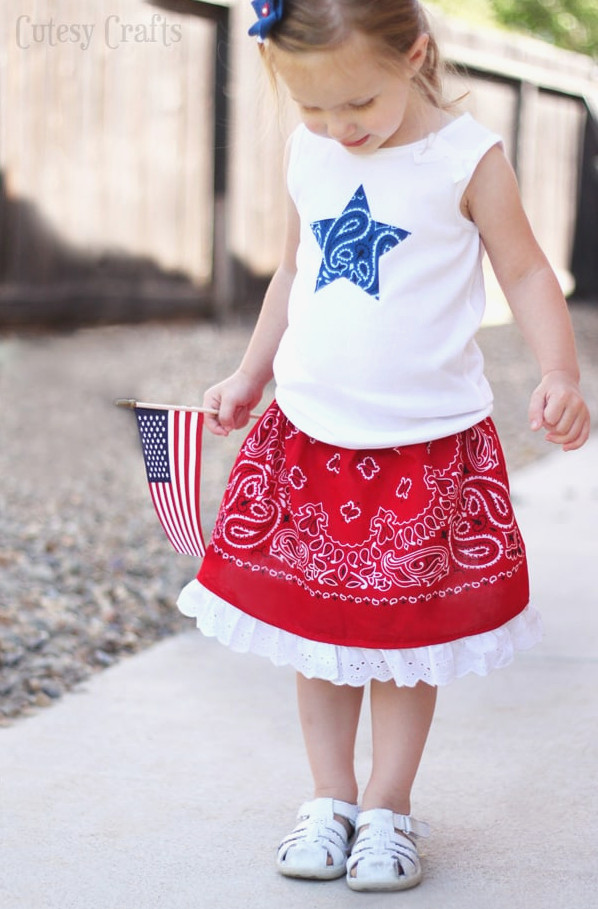 Make a Bandana Girls Skirt