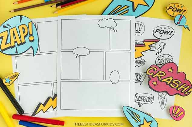 Blank Comic Strip Free Printable