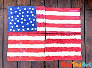 Finished Large Flag Art Project