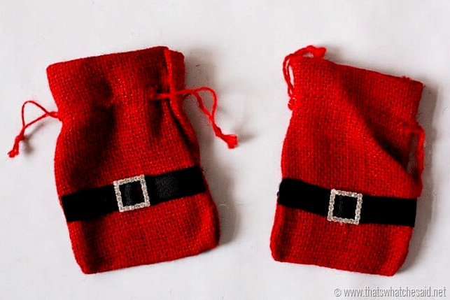 Santa Bag Gift Card Holders