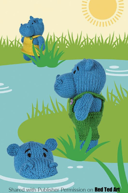 free knitting patterns animals hippo safari
