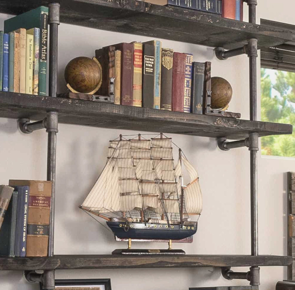 How to make a pipe bookshelf