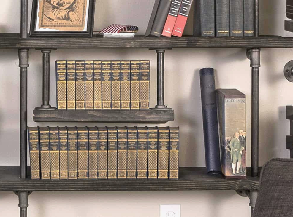 iron pipe shelves