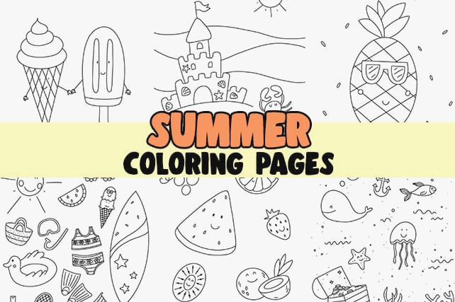 Summer Coloring Pages for Kids Printables