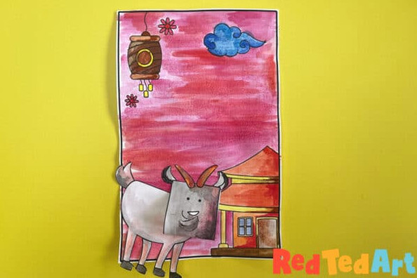 goat coloring page