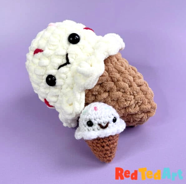 kawaii ice cream cone crochet patterns